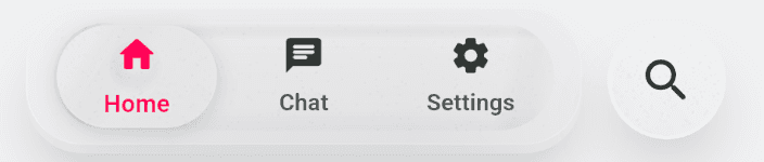Glass Bottom Navigation