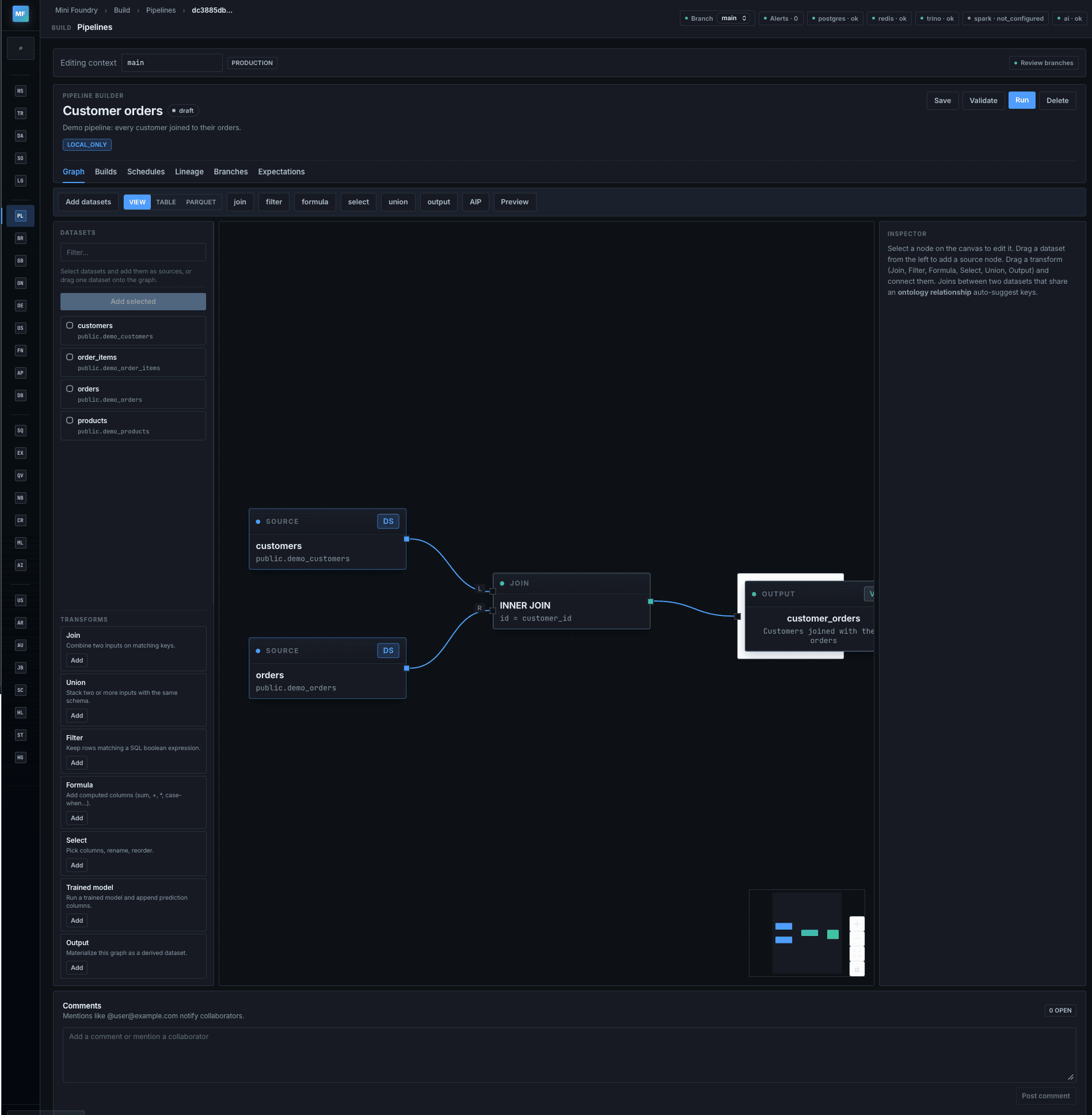 I Built a Mini Palantir Foundry-Style Platform in FastAPI and Next.js visual 5