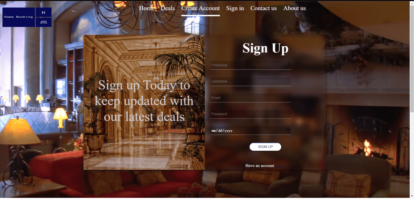 Hotel Booking Website visual 5