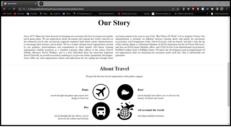 Travel Agency Website visual 7
