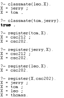 University Courses Prolog System visual 5
